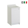 Washbasin 45x50cm washboard laundry cabinet Edilla Montegrappa On Sale
