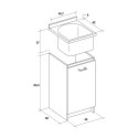 Laundry Cabinet with 1 Door 45x50cm, Washboard Included - Edilla Montegrappa Bulk Discounts