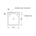 Laundry Cabinet with 1 Door 45x50cm, Washboard Included - Edilla Montegrappa Choice Of
