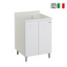 Axis washbasin 60x60cm laundry cabinet 2 doors Edilla Montegrappa On Sale
