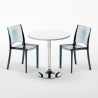 Spectre Set Made of a 70x70cm White Round Table and 2 Colourful Transparent B-Side Chairs Discounts