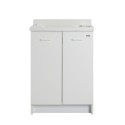 Wooden washboard cabinet 2 doors 60x50cm laundry Edilla Montegrappa Sale