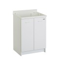 Wooden washboard cabinet 2 doors 60x50cm laundry Edilla Montegrappa Offers