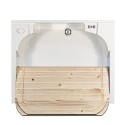 Wooden washboard cabinet 2 doors 60x50cm laundry Edilla Montegrappa Catalog