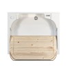 Washbasin with cabinet 2 doors 60x50cm basin wooden board Edilla Montegrappa Catalog