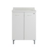 Washbasin unit laundry board wood 2 doors 60x60cm Edilla Montegrappa Sale