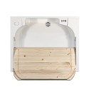 Washbasin unit laundry board wood 2 doors 60x60cm Edilla Montegrappa Catalog