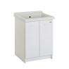 Washbasin unit laundry 63x60cm 2 doors ceramic washbasin Acqua Edilla Sale