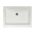 Ceramic Laundry Sink with Basin and Wooden Board, 2 Doors, 83x60cm Acqua Edilla Catalog