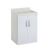 Outdoor washbasin unit with 2 doors 60x50cm Piuvella Montegrappa Offers