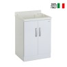 Outdoor washbasin unit with 2 doors 60x50cm Piuvella Montegrappa On Sale