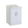 Outdoor washbasin 60x60cm cabinet with board 2 doors Piuvella Montegrappa Promotion