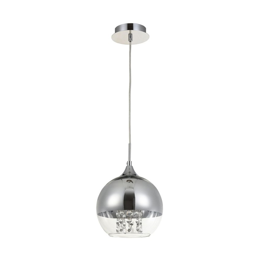 Fermi Maytoni Chrome Glass Sphere Pendant Ceiling Light Ø 20cm Promotion