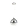 Fermi Maytoni Chrome Glass Sphere Pendant Ceiling Light Ø 20cm Promotion