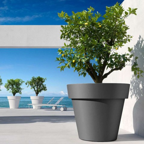 Large pot ø 80cm for plants outdoor bar garden terrace Cornaglia Promotion
