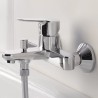 Chrome-plated Grohe Start Edge M4 bath and shower mixer On Sale