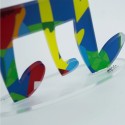 Colourful musical note in pop art style decorative sculpture Tricroma Model