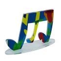 Colourful musical note in pop art style decorative sculpture Tricroma Bulk Discounts