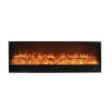 Recessed wall electric fireplace 180cm LED flame 1500W Amiata Offers