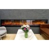 Modern electric fireplace 1500W built-in 300cm heat 6 levels Etna Discounts