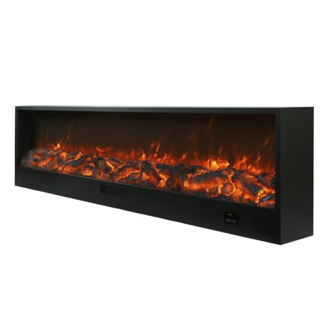 Modern electric fireplace 1500W built-in 300cm heat 6 levels Etna Promotion
