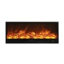 Flame-effect wall-mounted electric fireplace 1500W remote control Vulture Offers