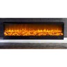 Flame-effect wall-mounted electric fireplace 1500W remote control Vulture On Sale