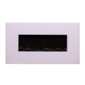 White wall-mounted electric fireplace 1500W flame effect LED Monte Bianco Offers