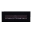 Modern wall-mounted electric fireplace with realistic flame 1500W Aprica Offers