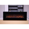 Modern wall-mounted electric fireplace with realistic flame 1500W Aprica Discounts