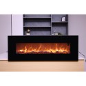 Modern wall-mounted electric fireplace with realistic flame 1500W Aprica Sale