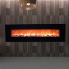 Electric Flame Effect LED 1500W Wall Hanging Fireplace Pordoi On Sale