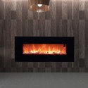 Electric fireplace 1500W modern wall-mounted stove Stelvio On Sale