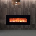 Stelvio 1500W Modern Wall-Mounted Electric Fireplace Heater On Sale