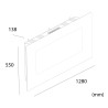 Stelvio 1500W Modern Wall-Mounted Electric Fireplace Heater Sale