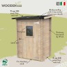 Wooden garden shed toolbox Hobby 146x98 On Sale