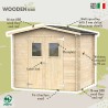 Wooden garden tool shed double door Hobby 248x198 On Sale