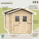 Garden shed double wooden tool box Roby 198x198 On Sale
