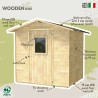 Wooden garden shed tool shed Vanilla 200x207 On Sale