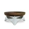 Round barbecue brazier for garden with external steel hearth Arka Sale
