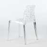 Set of 16 Gruvyer Transparent Stackable Chairs for Restaurants and Bars made of High-Quality Polycarbonate Choice Of