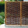 Willow woven wood garden fence panel 115x180cm Promotion