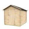 Wooden garden tool shed 178x218cm single door Formia Offers