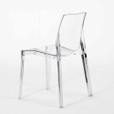 Spectre Set Made of a 70x70cm White Round Table and 2 Colourful Transparent Femme Fatale Chairs Price