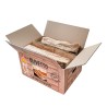 Olive firewood 240kg for fireplace in box on pallet Olivetto Model