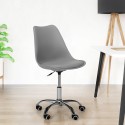 Design chair swivel stool office height adjustable wheels eiffel Octony Cheap