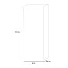 Duval Wooden Bookshelf for Living Room or Office, 4 Shelves, 40x132 cm Measures