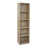 High wooden bookcase 5 shelves living room office 40x172 cm Darren Catalog