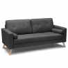 Modern Scandinavian-Style Sofa in Fabric, 3-Seater for Living Room and Kitchen, Aquamarine Model