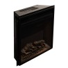 Electric floor-standing corner fireplace in wood White W126 x D78 x H83 Madison Price